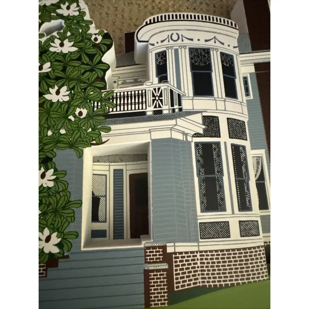 VTG SHELIA'S HOUSE 1996 PINE CREST KNOXVILLE TN Wood Shelf Sitter